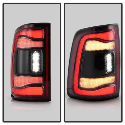 For 2019-2024 ram 2500 3500 black bezel w/blind spot type led tail light driver