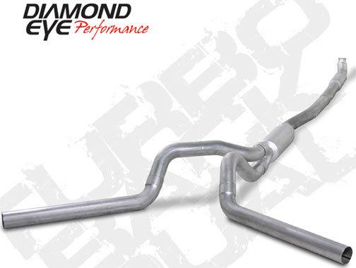 Diamond eye exhaust- 01-07 chevy 4" alum-"qt" down pipe back dual-off road