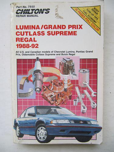 Lumina/grand prix/cutlass supreme regal  1988-92