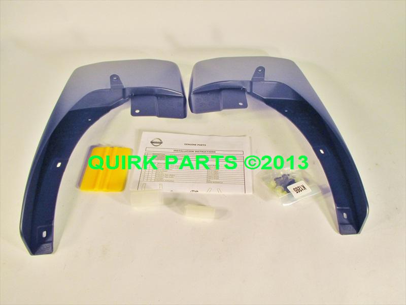 2008-2013 nissan frontier rear splash guards genuine oem new part 999j2-bs00004