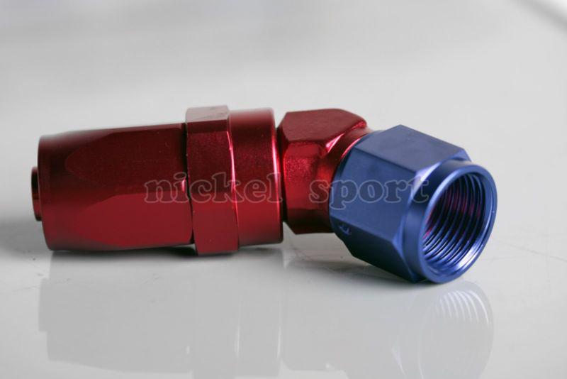 4an 45° female forged elbow aluminum fitting adapter