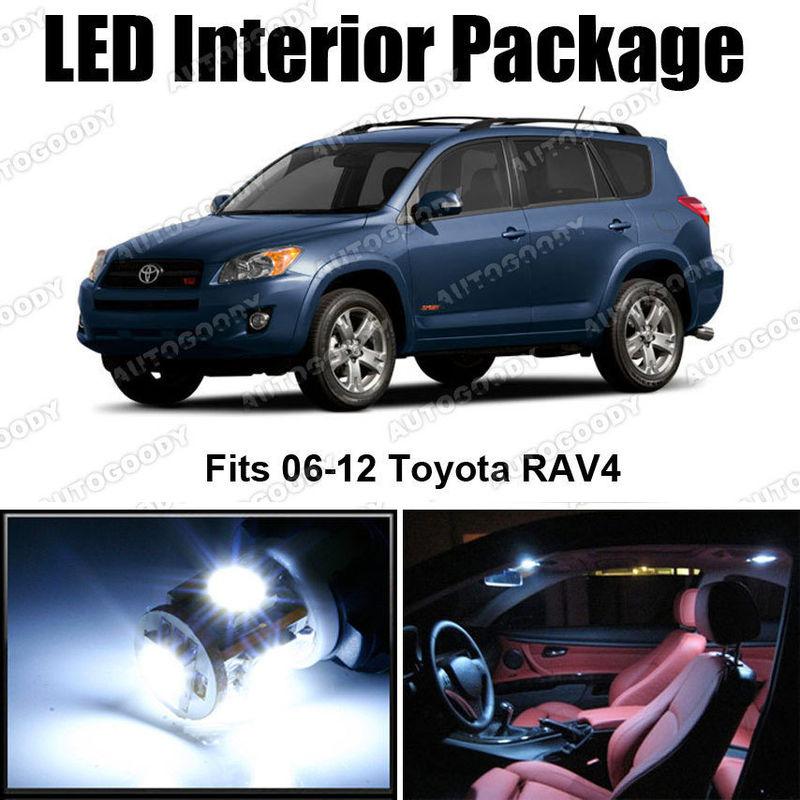 6 x white led lights interior package deal toyota rav4