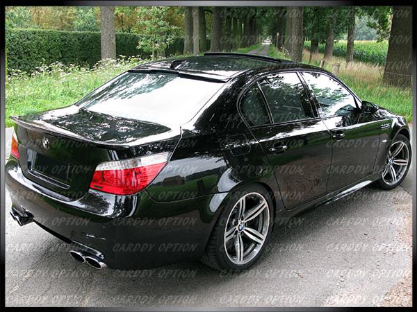 Painted bmw e60 530 i 535i 550i m5 ac rear trunk spoiler + roof spoiler