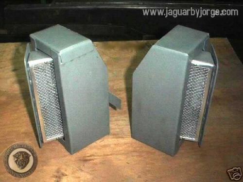 1 pr. jaguar xk-120 xk120 xk-140 xk140 xk-150e xk150e vent boxes