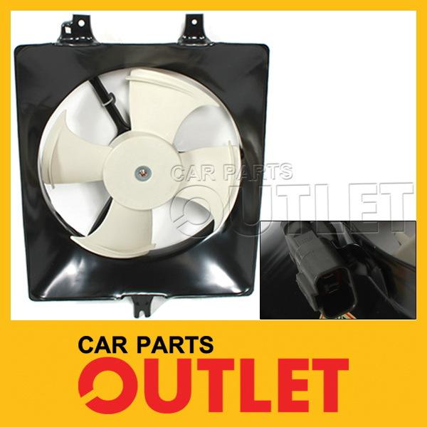 98 99 00 01 02 honda accord condenser a/c fan blade motor shroud 3.0l v6 no 4cyl