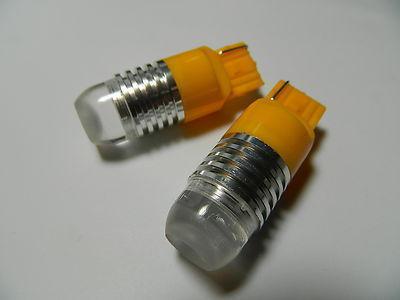 2pcs 7440 t20 cree emitter 5w super bright led turn signal light amber #c04