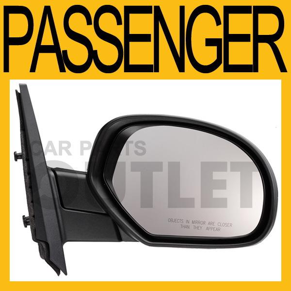 08-10 chevy silverado passenger side manual mirror gm1321332 new textured right