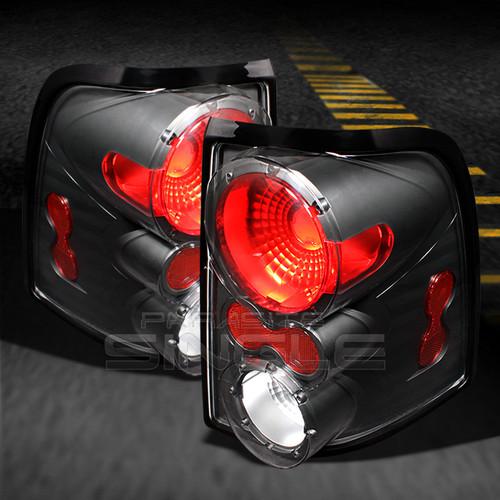 02-05 ford explorer sport suv 4dr black euro tail lights lamps pair left+right