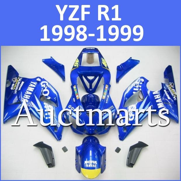 Fit yamaha yzf r1 98 99 yzfr1 1998 1999 1000 fairing kit bodywork a9 d10