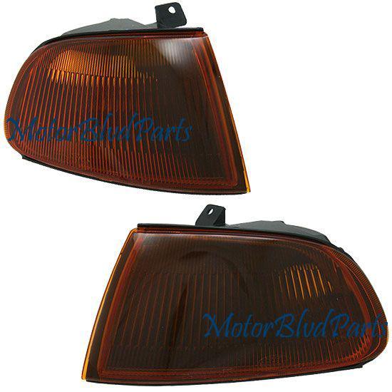 92-95 civic 2/3d smoked amber signal/corner lights lamp