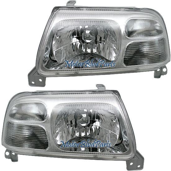 01-03 suzuki xl-7 oe style headlights headlamps pair