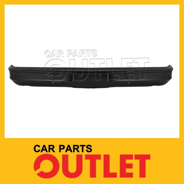 1992-1995 chevyvan g10 front bumper face bar gm1002178 black steel w.guard holes