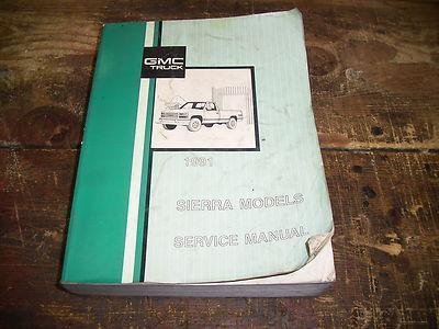 1991 gmc sierra factory issue repair manual