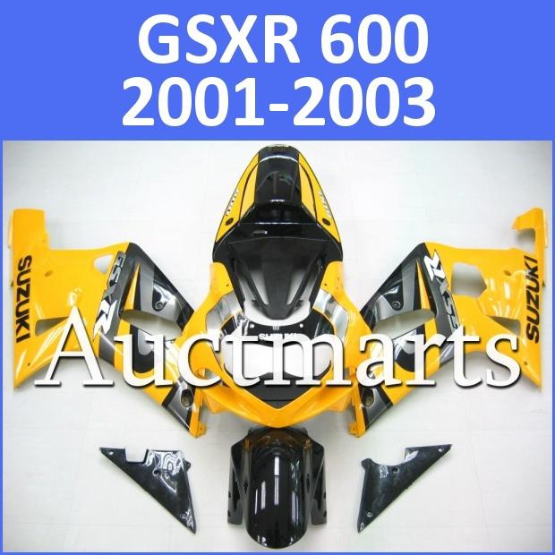 Fit suzuki 01 02 03 gsxr 600 gsx-r600 2001 2002 2003 fairing k1 bodywork a15 d13