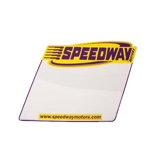 New speedway dry erase marker board, 17-1/2" x 19-1/2", stamped aluminum