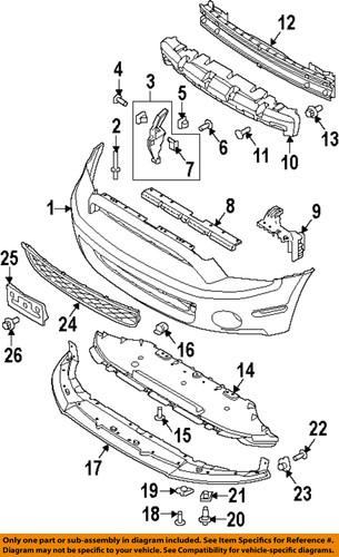 Ford oem br3z17626a front bumper & grille-lower shield