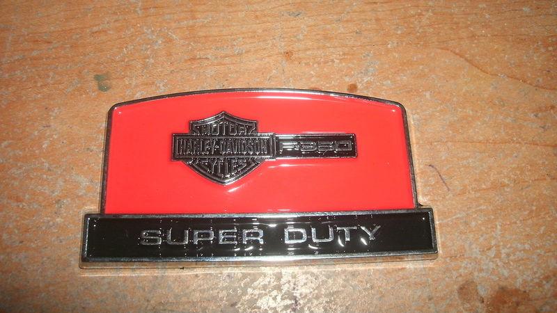 Ford f-350 f350 super duty harley davidson console emblem badge new 2004 2005 06