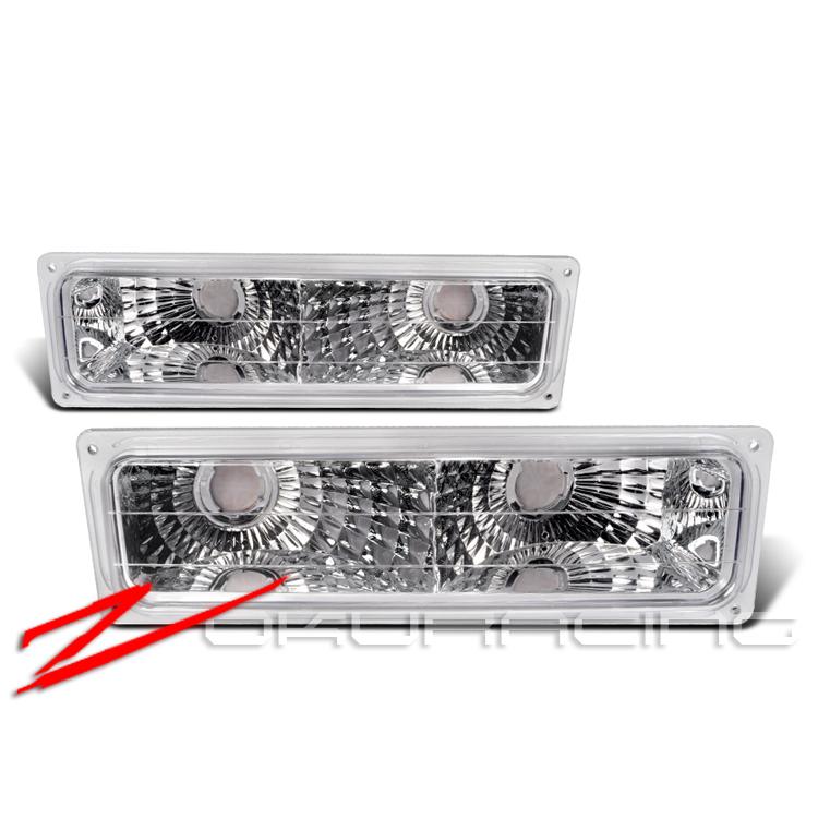 88-98 chevy/gmc c10 full size truck clear bumper lights