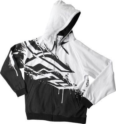 2014 fly racing inversion hoody black/white