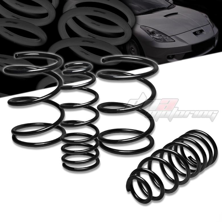 00-05 toyota celica black 1.4" drop suspension lowering springs/spring 255/245lb