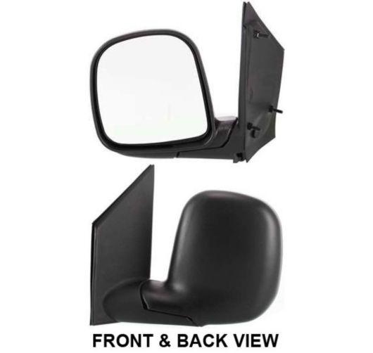 New drivers manual side view mirror glass housing 96-02 express savana van