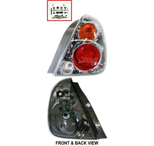 New passengers taillight taillamp assembly sae dot stamped 02-04 nissan altima