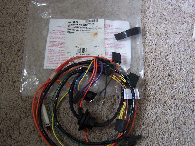 1968 corvette a/c wiring harness-new