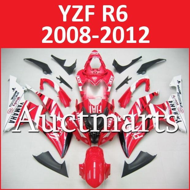 Fit yamaha yzf r6 08 09 10 11 12 yzfr6 2008 2009 2010 2011 2012 fairing i10 a01