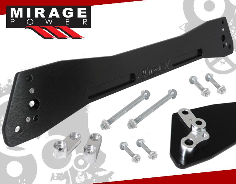 96-00 civic jdm em1 ek9 rear lower subframe brace support tie bar handling black