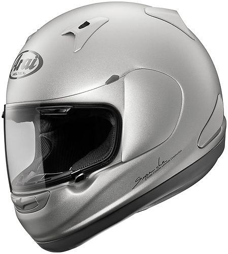 Arai rx-q solid motorcycle helmet silver frost x-small