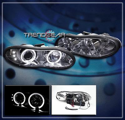 98-02 chevy camaro dual halo led projector headlight lamp chrome 99 00 01 z28 ss