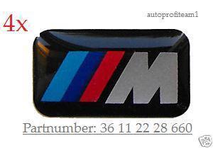 ✫ 4 x genuine bmw ///m wheel emblem sticker thick badge m1 3 5 6 x3 5 6 m tech ✫