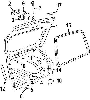 Gmc 15003615 genuine oem factory original support strut