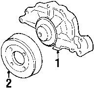 Pontiac 12618249 genuine oem factory original pulley