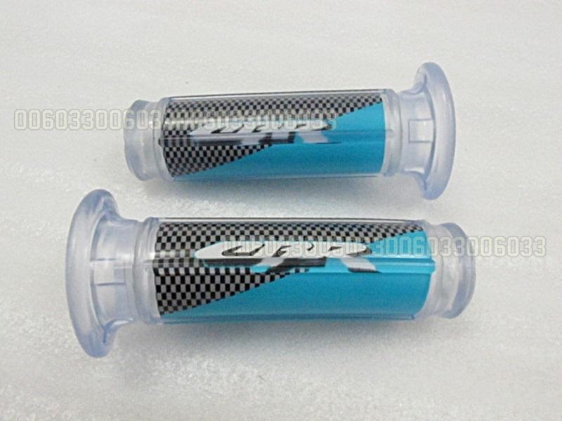 Hand grip fit for honda cbr universal plastic light blue 7/8 inch