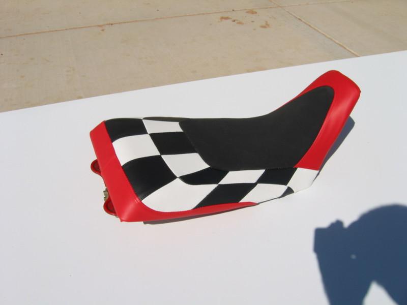 Honda trx 400ex checkered red motoghg seat cover#ghg16402scptbk16501