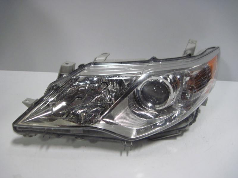 2013 13 14 toyota camry halogen headlight complete assembly oem left side chrome