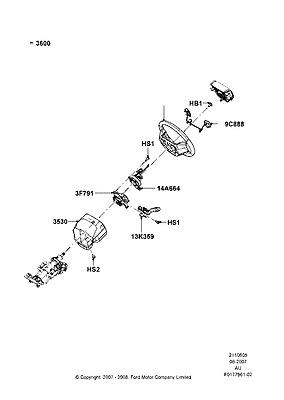 8s4z3600de ford wheel assy - steering