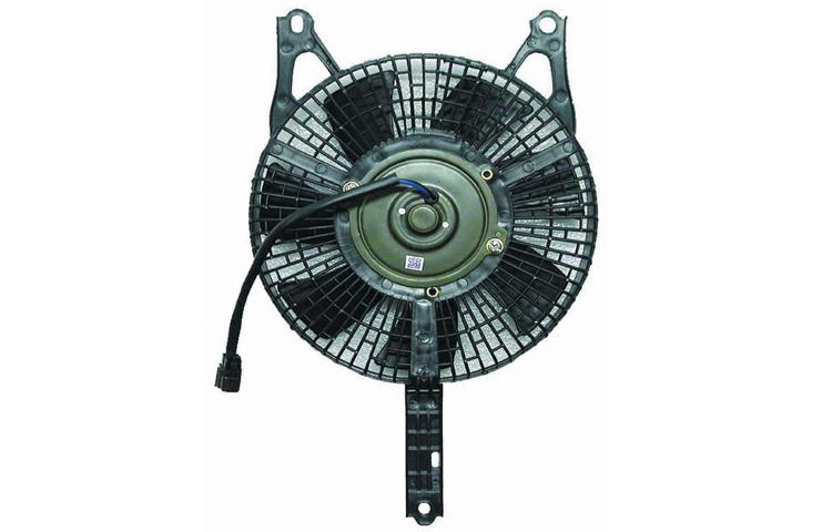 Depo ac condenser cooling fan assy 1990-1995 mazda 323 protege 1.8l br7061710a