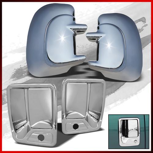 99-07 ford f series 2 door handle covers w/ holes+mirror covers w/o signal hole