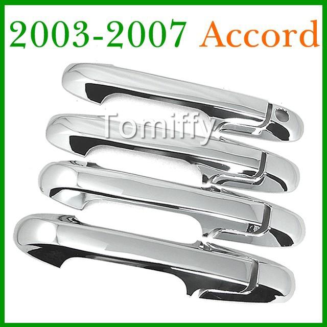 2003 2004 2005 2006 2007  honda accord chrome 4 door handle covers trim kit new