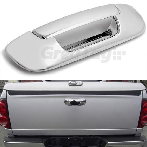 2002-2008 dodge ram pickup 1500 2500 3500 chrome tailgate door handle cover trim