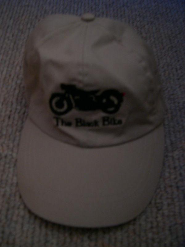 Bmw "the black bike" baseball cap, adult size with adjustable strap-color beige