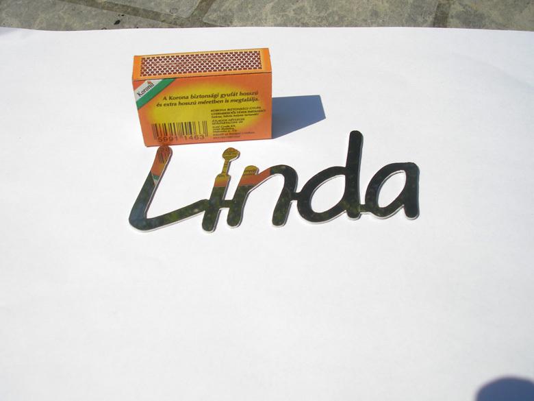 Linda logo, metal, new (jus-nli-7n)