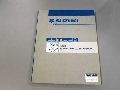 1998 suzuki esteem factory dealer electrical diagram manual 98