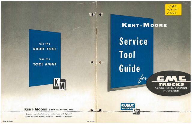 55 1955 gmc special service tools catalog series 100-900 gas diesel kent moore