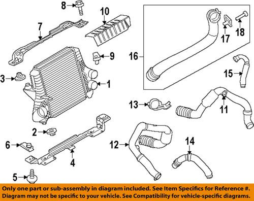 Ford oem bl3z6k775b intercooler