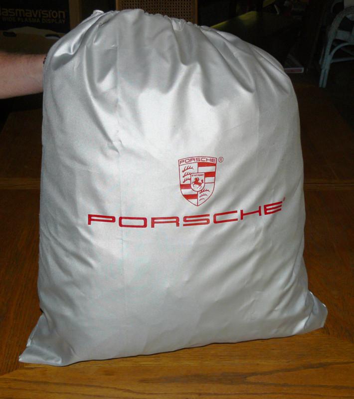 Genuine porsche silver car cover with storage bag