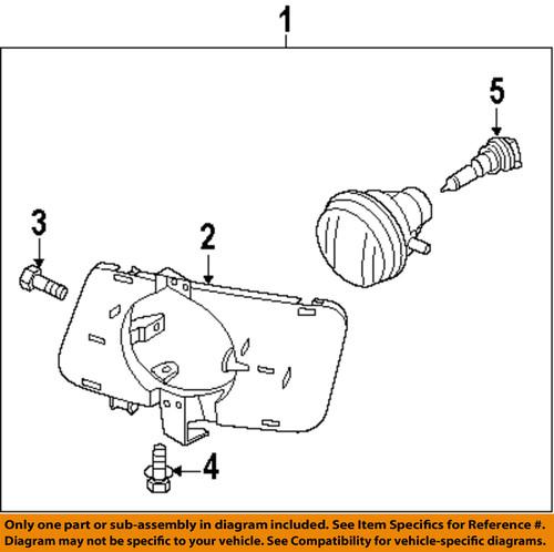 Mazda oem bn8r51690c fog light-fog lamp assembly