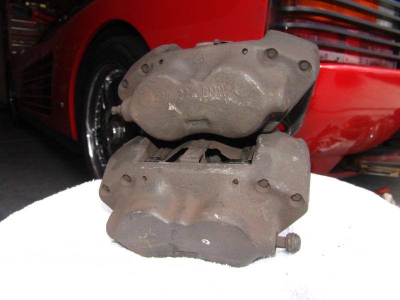 Bmw e23 735i front calipers, 4 pot, single line inlet-rare